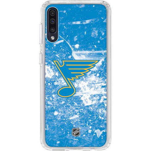 NHL St. Louis Blues Iced Galaxy A50 Clear Case